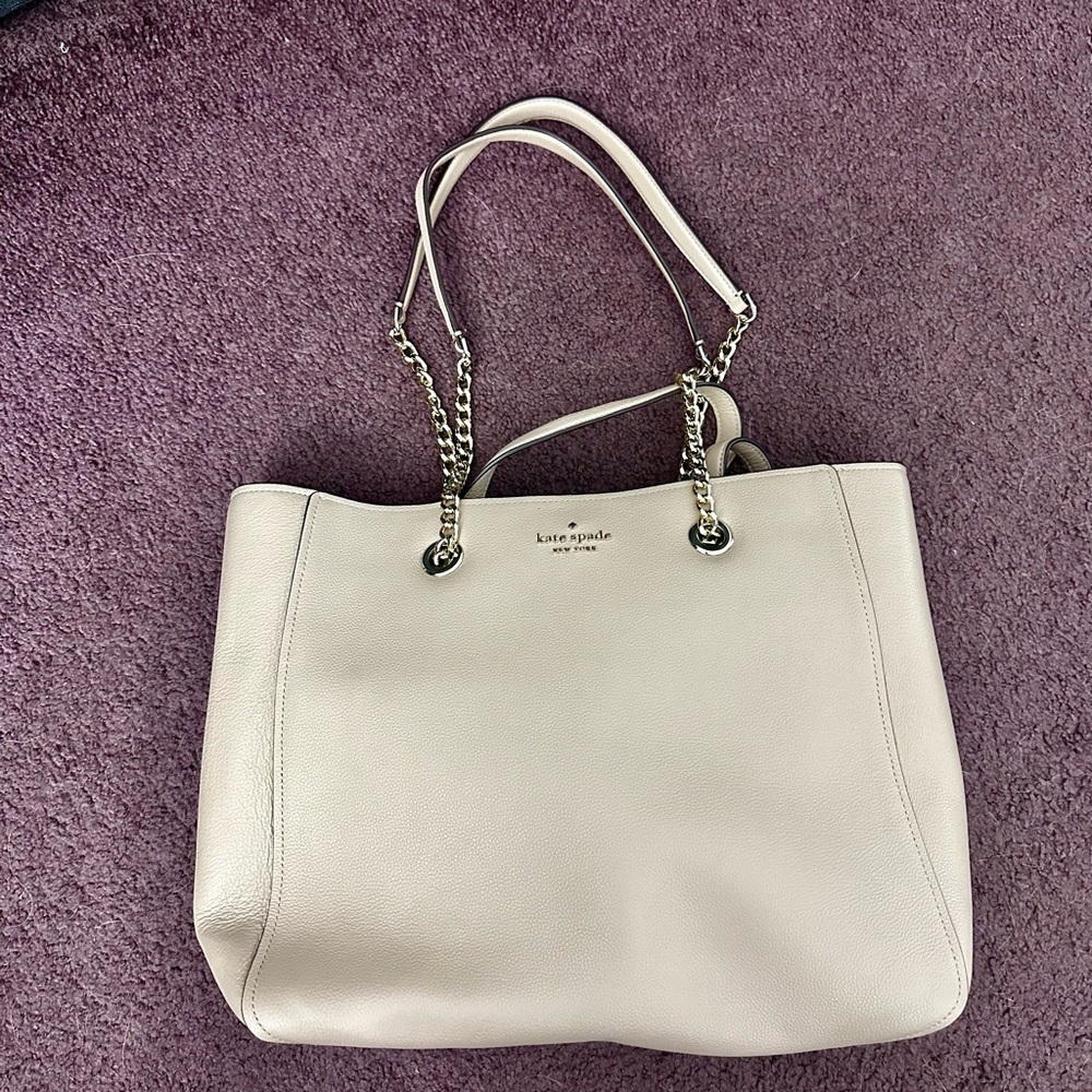 Pale Pink Pebbled Leather Kate Spade Tote
